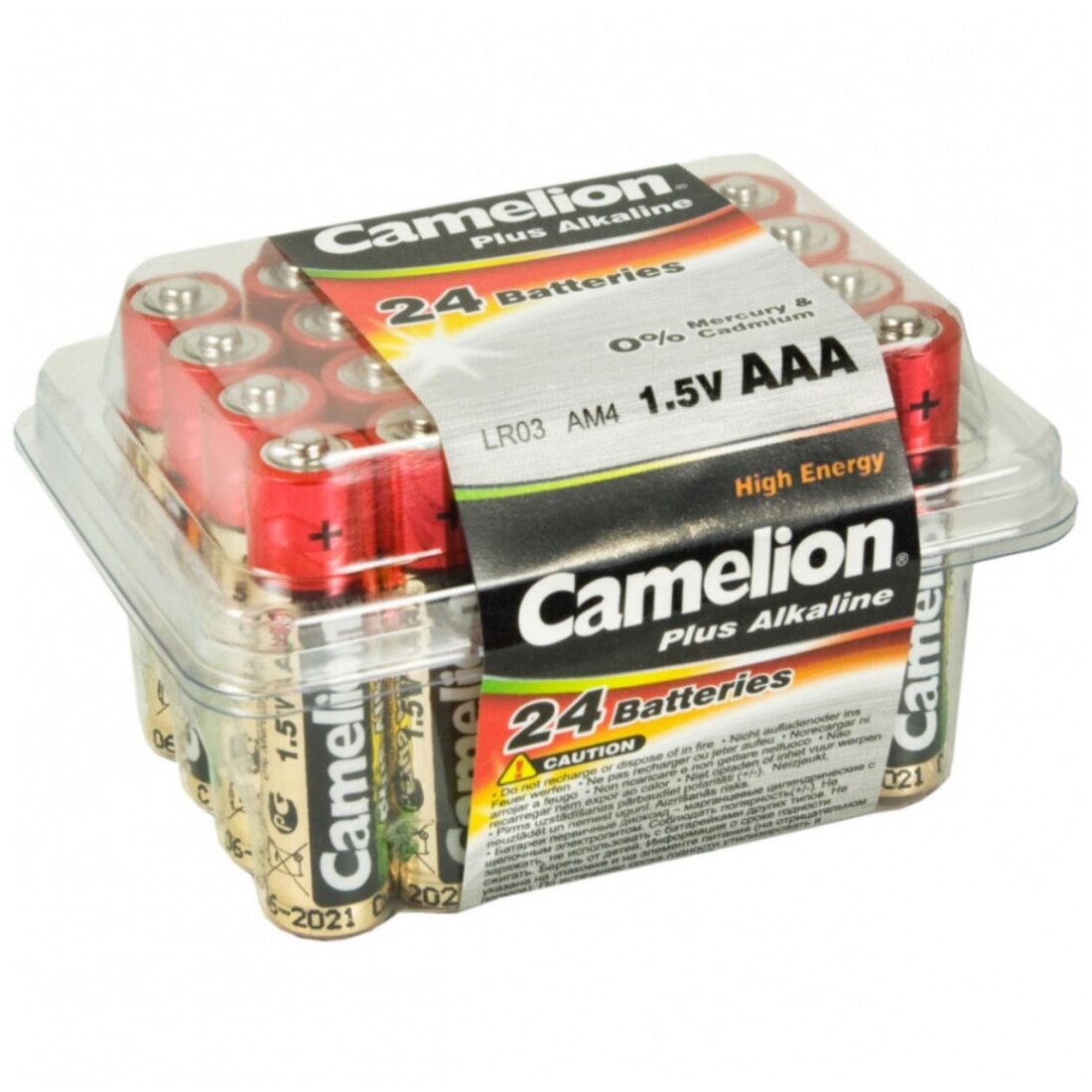 Camelion LR03 Plus Alkaline PB-24 LR03-PB24, батарейка,1.5В 24 шт. в уп-ке