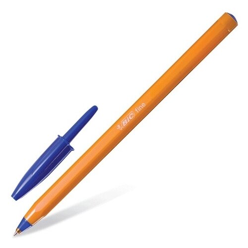 BIC Orange Original fine, 8099221, cиний цвет чернил, 1 шт., оранжевый/оранжевый-синий  - купить