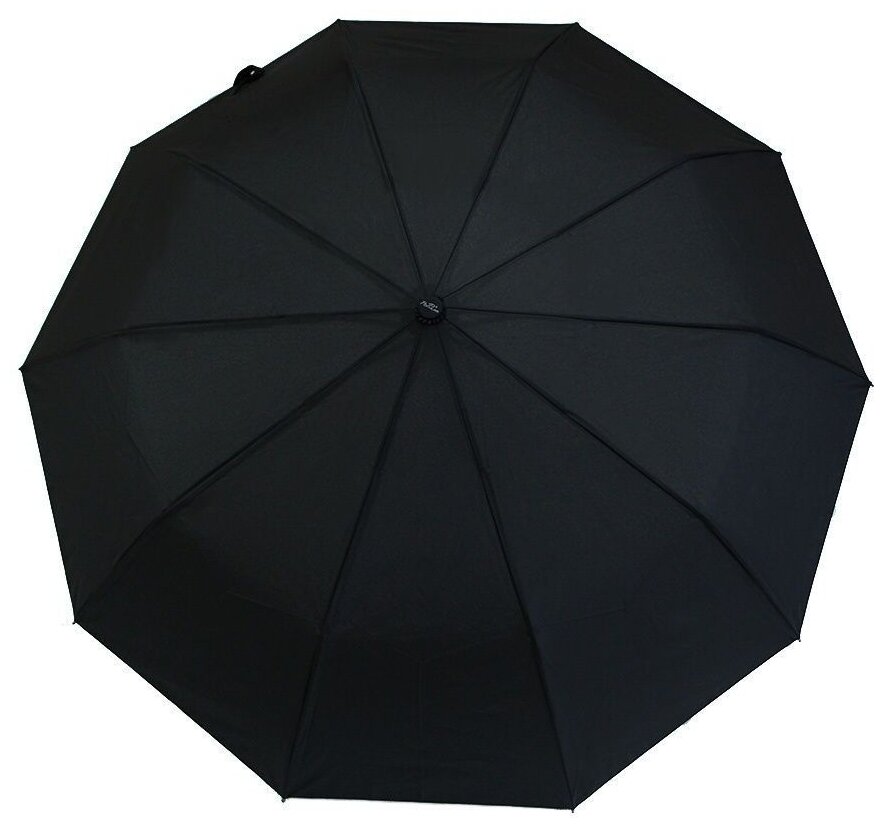 Мужской зонт складной Popular umbrella полуавтомат 1083/Черный