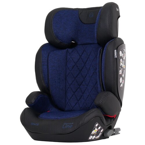 Автокресло группа 2/3 (15-36 кг) RANT Space Isofix Genius Line, blue