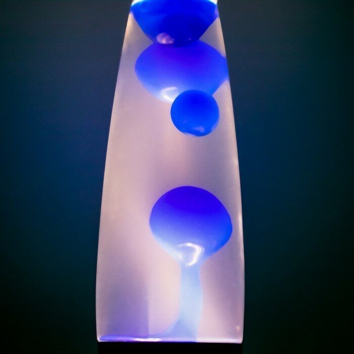 Лава-лампа Голубые капли воск, Е14 h-41см