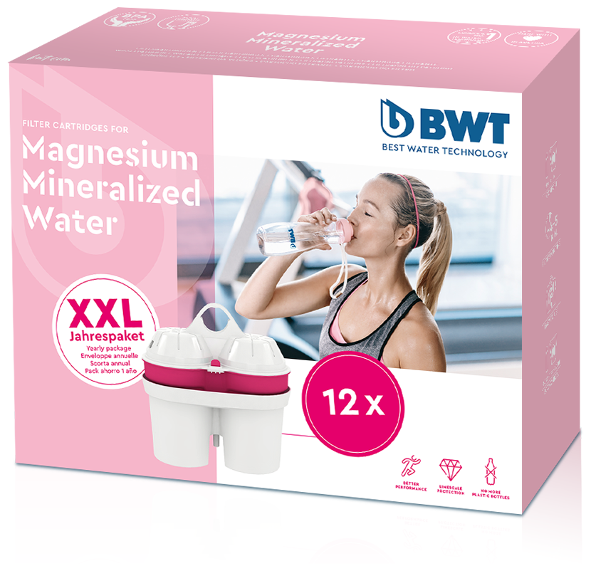 Комплект картриджей для кувшинов BWT Magnesium Mineralized Water Обогащение магнием, 12 шт.