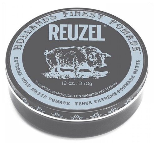 REUZEL помада Hollands Finest Pomade Extreme hold matte, экстрасильная фиксация, 340 мл