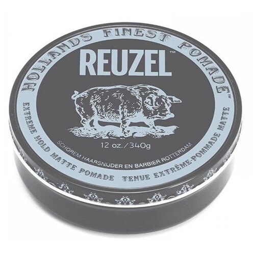 REUZEL помада Hollands Finest Pomade Extreme hold matte, экстрасильная фиксация, 340 мл reuzel глина hollands finest pomade clay matte средняя фиксация 340 мл