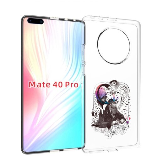 Чехол MyPads абстракция думающий мужчина для Huawei Mate 40 Pro (NOH-NX9) задняя-панель-накладка-бампер чехол mypads франклин абстракция для huawei mate 40 pro noh nx9 задняя панель накладка бампер