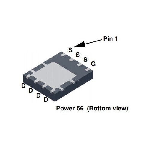 Микросхема FDMS8660s N-Channel MOSFET 30V 40A POWER56