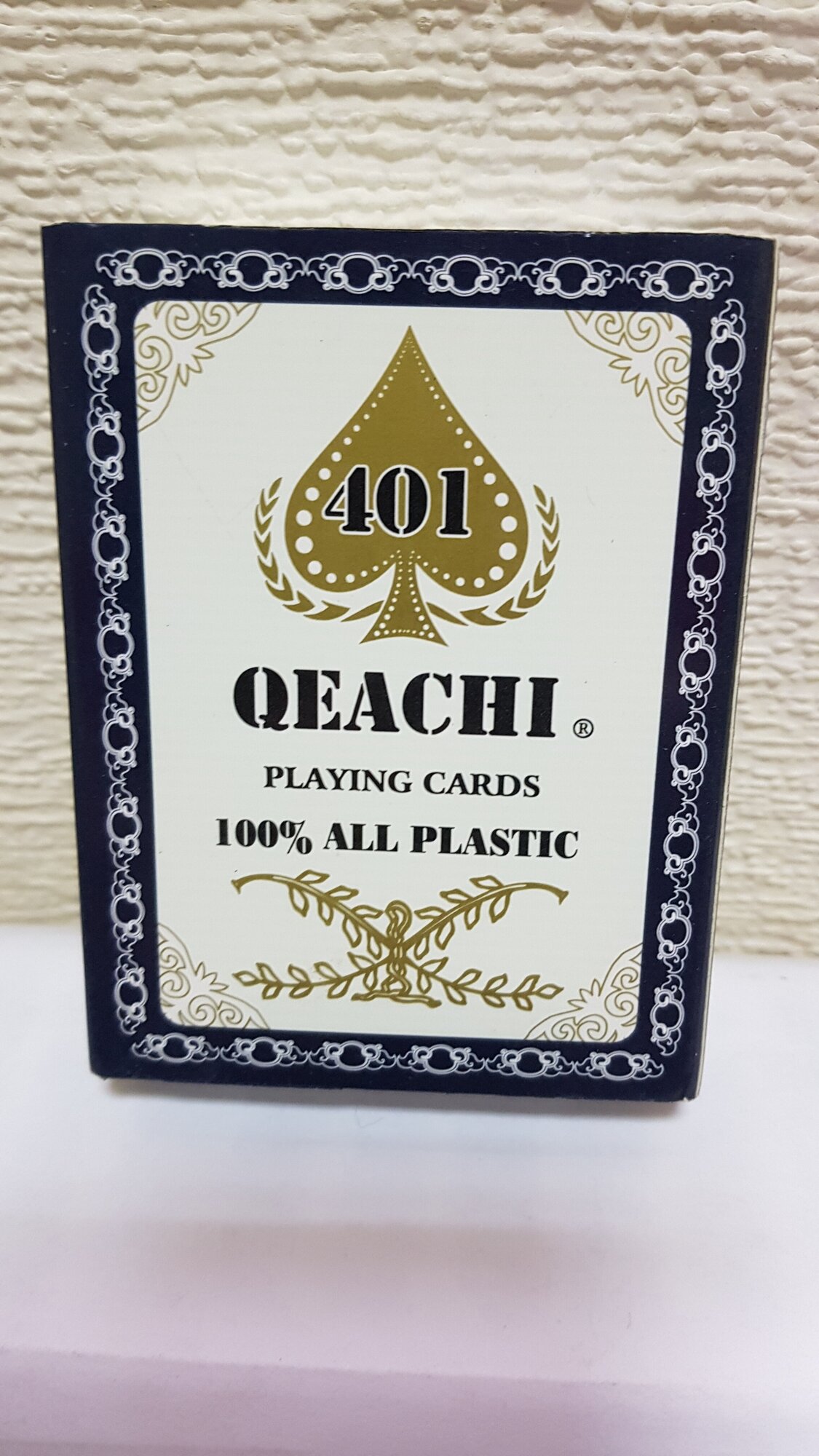 Карты игральные "QEACHI 401" с пластиковым покрытием, 54шт красные