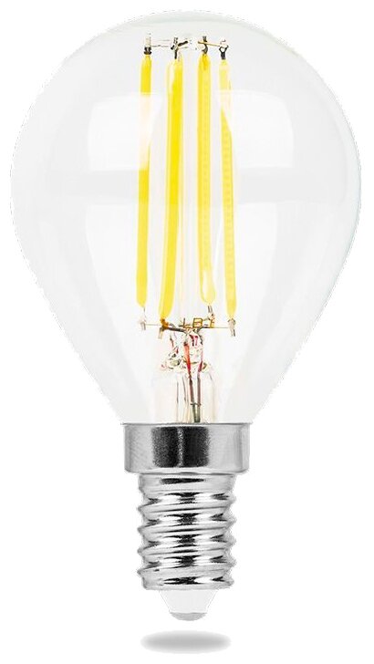 Лампа светодиодная LED 7вт Е14 белый шар FILAMENT 25875 FERON