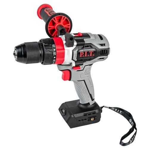 Ударная бесщеточная аккумуляторная дрель-шуруповерт PIT PSB20H-13B 20 В 75 Нм металлический патрон 13 мм 2 ск коробка 7190₽