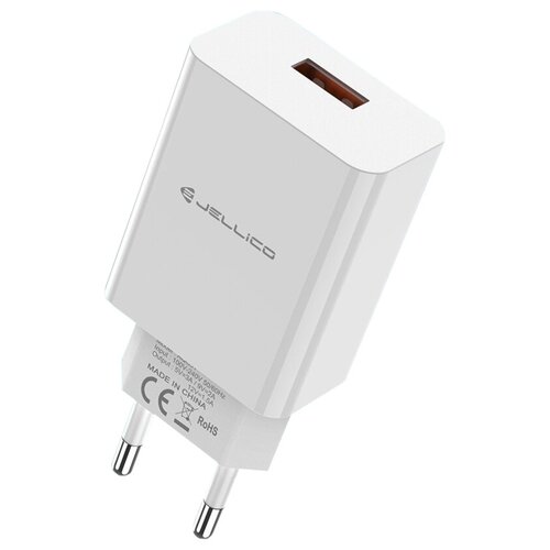 фото Зарядное устройство jjellico aqc-32 usb qc3.0 white