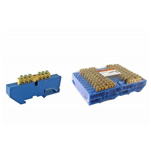 фото Шина n нулевая с изолятором на din-рейку 6x9мм стойка бол. 6 групп tdm tdm еlectric