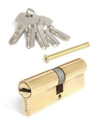 Цилиндр (Личинка замка) Apecs SC-80-Z-G, золото, ключ-ключ