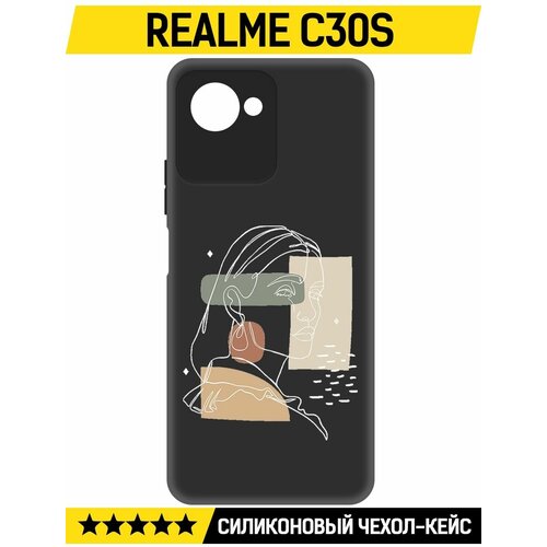 Чехол-накладка Krutoff Soft Case Уверенность для Realme C30s черный чехол накладка krutoff soft case уверенность для realme c15 черный