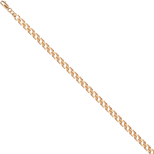 Браслет АДАМАС браслет из золота брс350а2-а51, красное золото, 585 проба, длина 20 см.