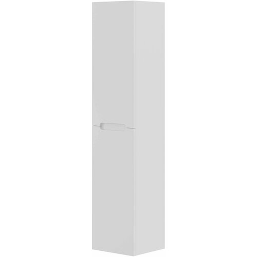 Шкаф-пенал подвесной Creto коллекция Malibu White 160х35х32 см с потайной ручкой/ с дверками/ с полкой/ белый