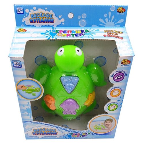 Набор игрушек для ванной ABtoys Веселое купание Черепашка (5 предметов) PT-00526