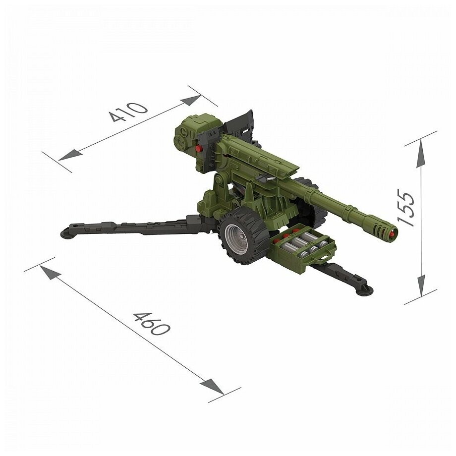 Игрушка Пушка Гаубица, 354, Нордпласт. Упаковка сетка