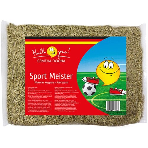 Семена газонной травы SPORT MEISTER GRAS Газон Сити 0,3 кг семена газонной травы спорт sport meister gras 1кг