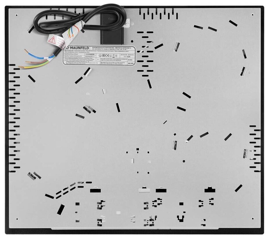 Электрическая варочная панель Maunfeld CVCE594BDBK 59 см 4 конфорки цвет черный - фотография № 10