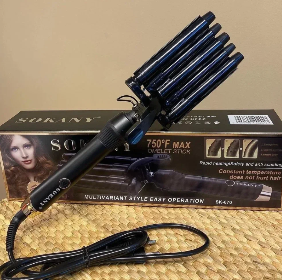 Выпрямитель пятиволновая для волос SOKANY SK-670 - фотография № 1