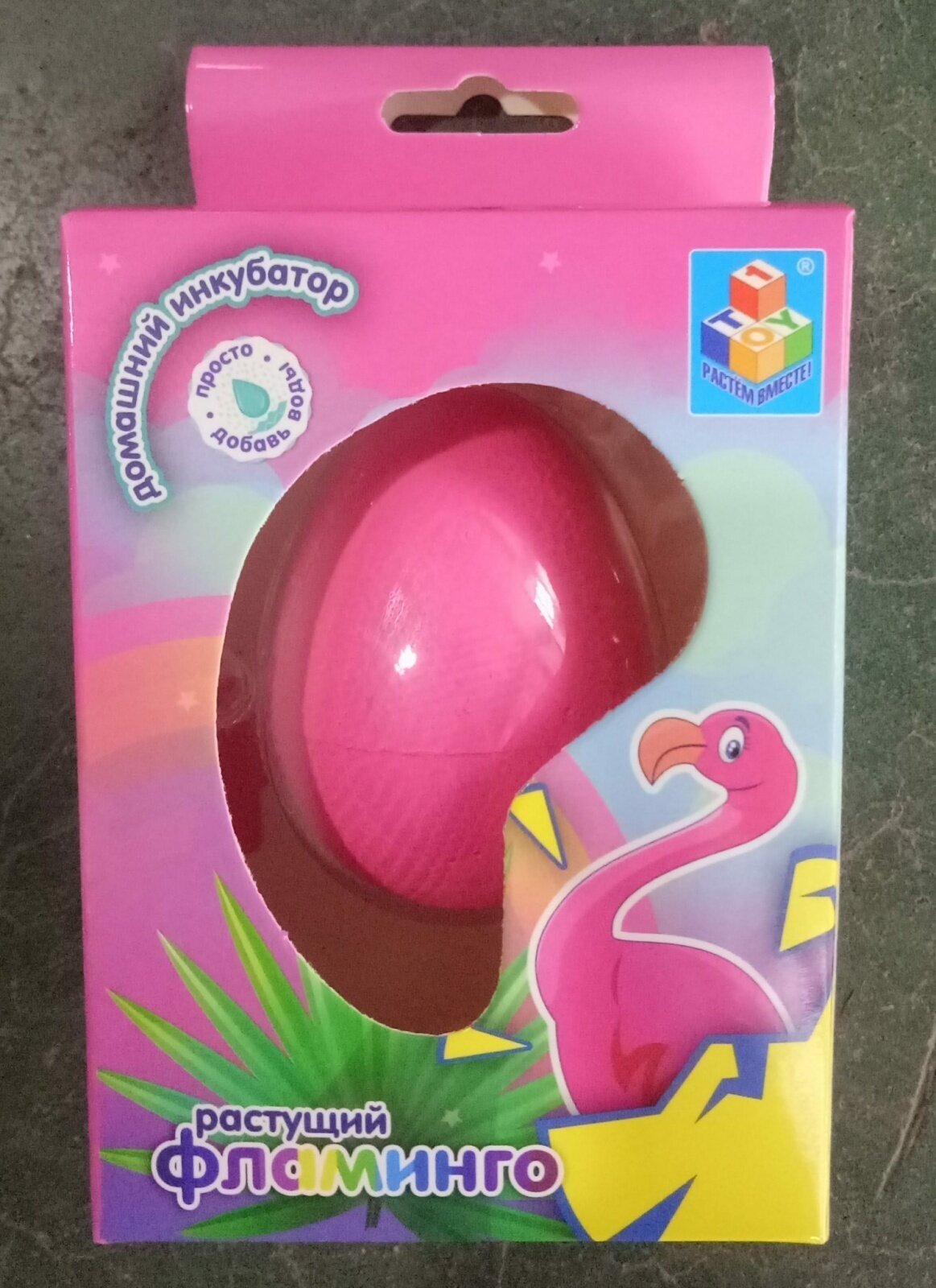 Домашний инкубатор, яйцо с растущим фламинго 1toy - фото №3