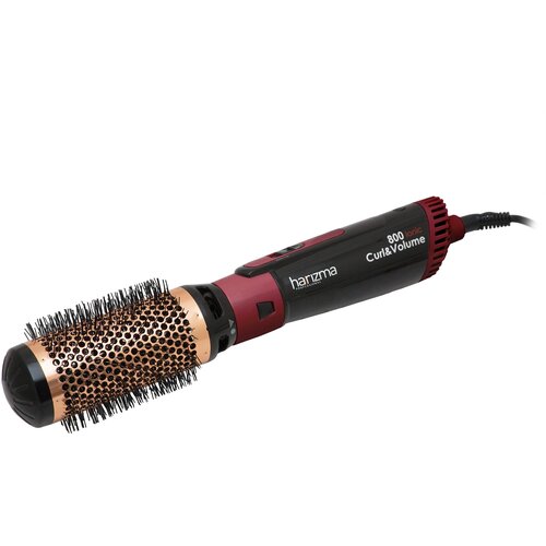 Фен-щетка для волос Harizma Curl and Volume, черный фен щетка для волос harizma roto brush h10212 2 насадки 1000 ватт 2 м