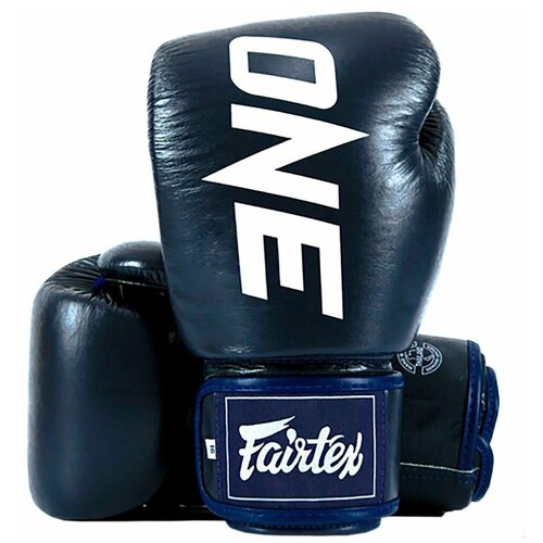 Боксерские перчатки Fairtex One ChampionShip синие 10 унций