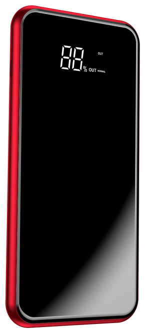 Аккумулятор внешний универсальный & беспроводное зарядное Baseus Bracket Wireless Charger (PPALL-EX09) 8000 mAh Красный