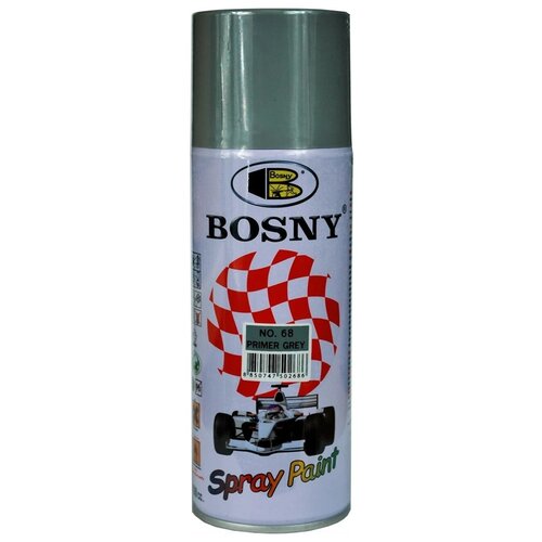 Грунт Bosny Spray Paint универсальный, 68 серый, матовая, 520 мл