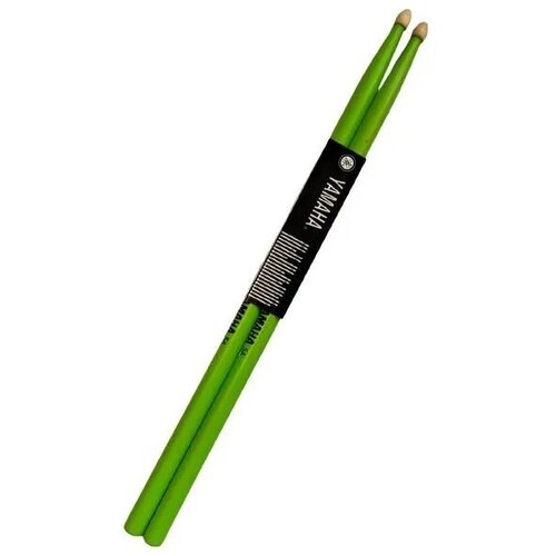 5A Барабанные палочки, деревянный наконечник, зеленые, клен. Yamaha