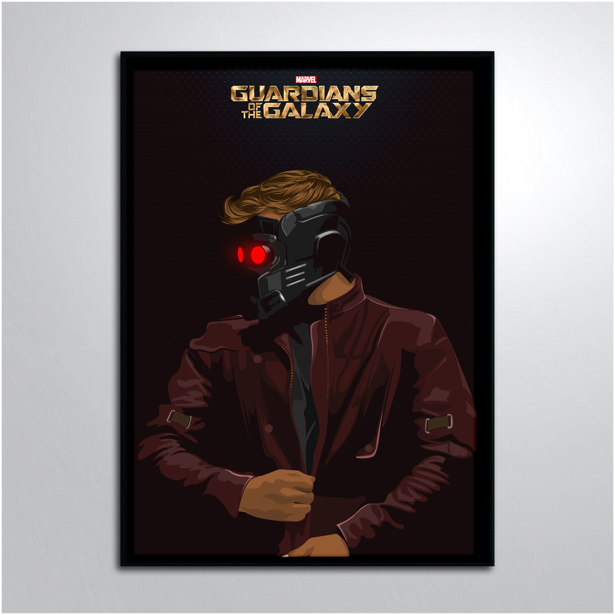 Постер в раме/Марвел Стражи Галактики Питер Аппликация Marvel Guardians of the Galaxy