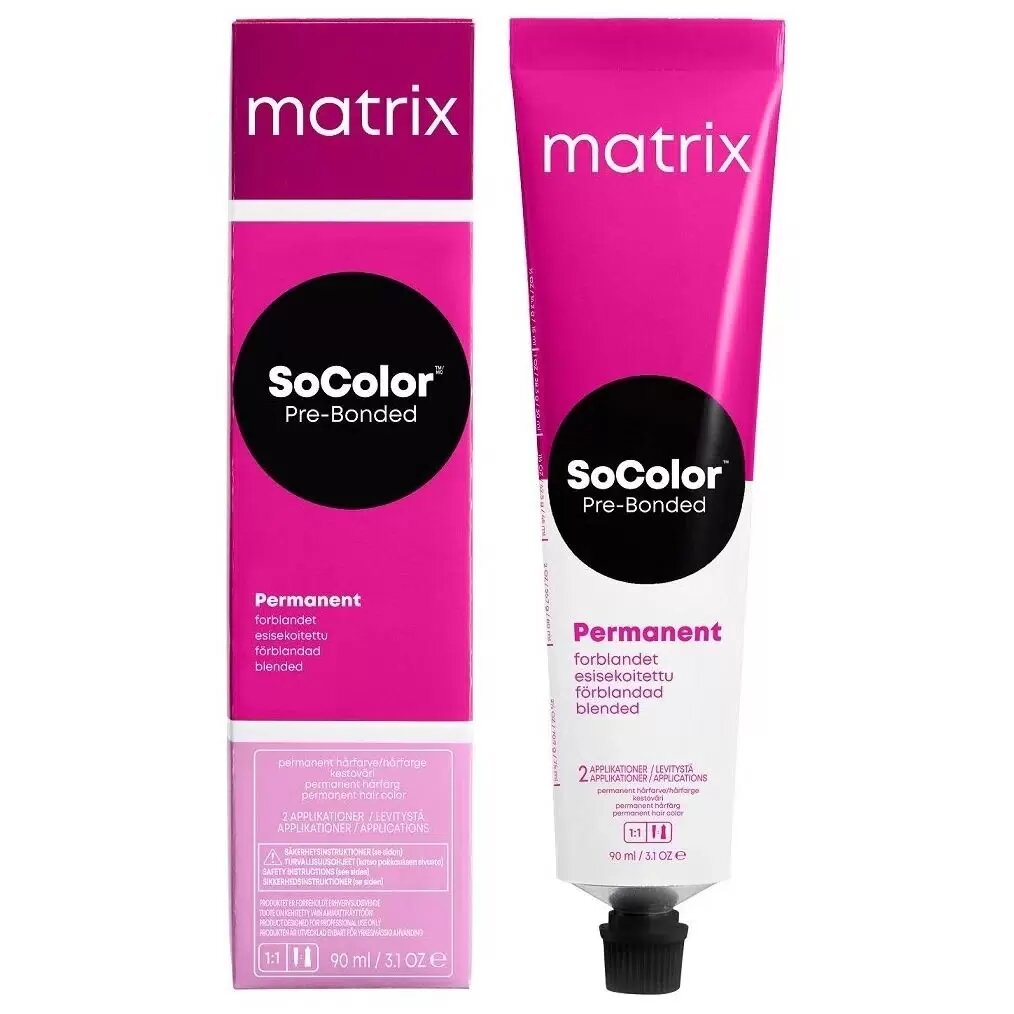 Matrix Socolor Beauty Pre-Bonded стойкая крем-краска для волос, 8C 8.4 светлый блондин медный, 90 мл
