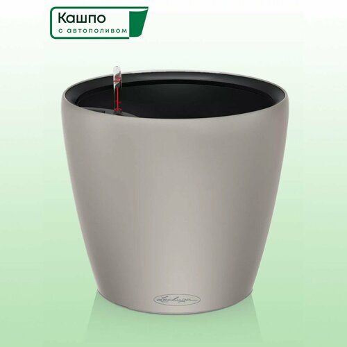 фото Кашпо с автополивом lechuza classico color ls 28, d28,5 h26 см, песочно-коричневое / горшок для цветов