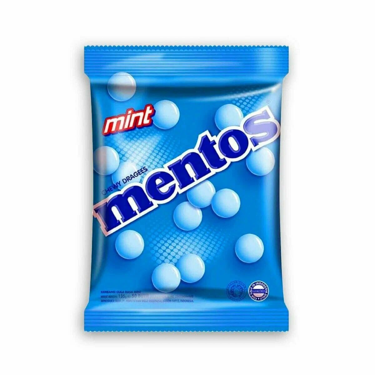 Драже жевательные Mentos Mint / Ментос мята 135 гр