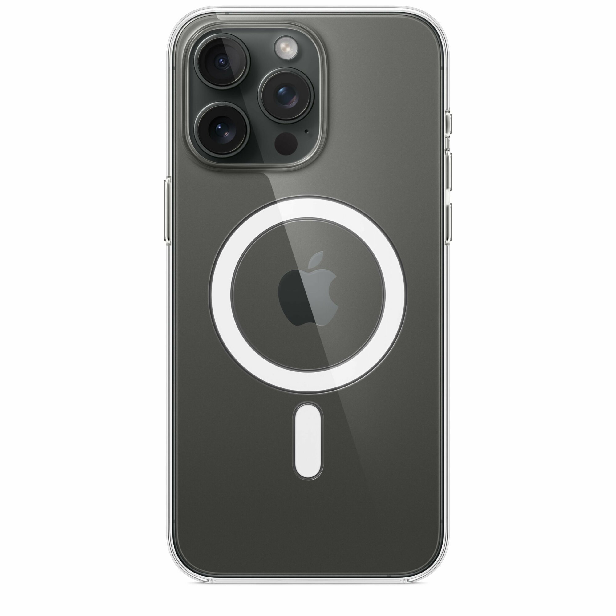 Прозрачный чехол для iPhone 15 Pro Max с MagSafe / Case with MagSafe / Прозрачный / Clear Case