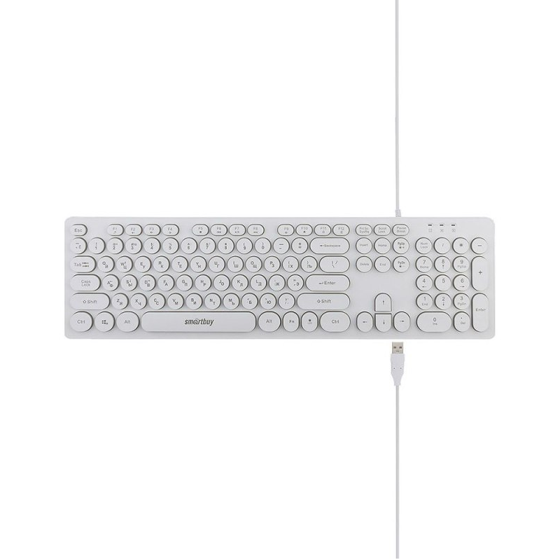 Клавиатура SmartBuy SBK-328U-W с подсветкой, USB, белая - фото №20