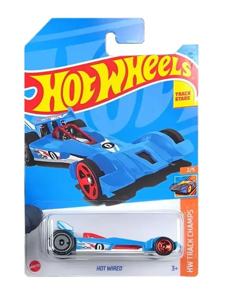 Машинка Hot Wheels коллекционная (оригинал) HOT WIRED голубой HKH66