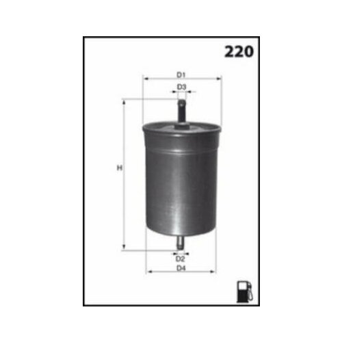 Фильтр топливный ELE6011 mecafilter 1шт