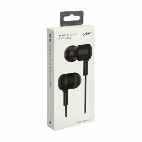 Наушники EP16 вакуумные 98 дБ 24 Ом 35 мм 11 м черные 101900₽