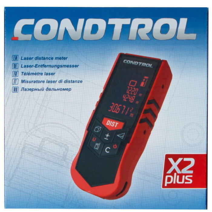 Дальномер лазерный Condtrol X2 plus с дальностью до 60 м - фото №18