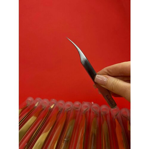 Пинцет прямой для наращивания ресниц Kukolka by Lina