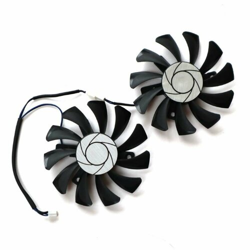 Вентилятор для видеокарт MSI 75 мм, 2 пары ha8010h12f z 75mm 2pin gtx1050ti gpu cooler dual fan for msi geforce gtx 1050ti gtx 1050 ti 4gt oc graphic card cooling