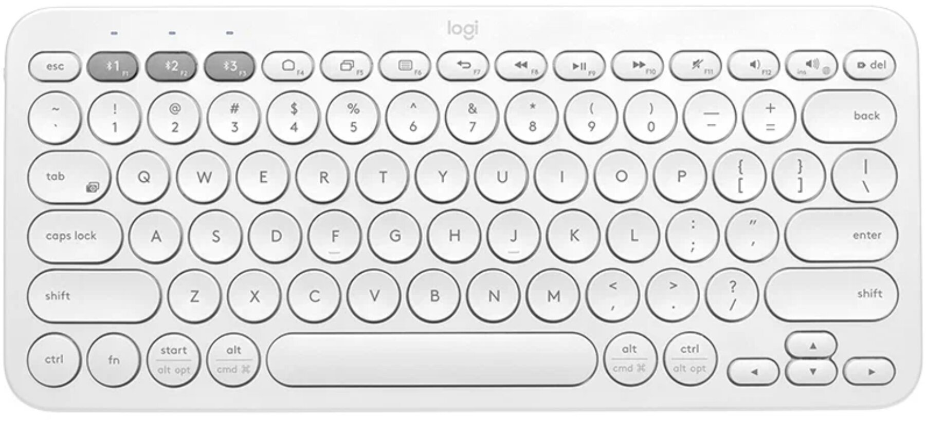 Игровая беспроводная клавиатура Logitech K380 Multi-Device белый, русская