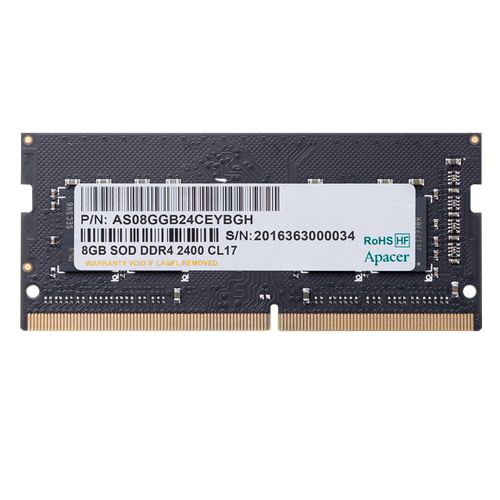 Apacer DDR4 16GB 3200MHz SO-DIMM PC4-25600 CL19 12V Retail 10248 3 years AS16GGB32CSYBGHES16G21 GSH 512700₽