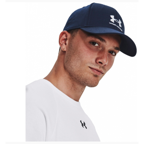 Бейсболка Under Armour Mens Branded Lockup Adj, размер M, синий бейсболка under armour размер osfm фиолетовый