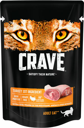 Crave 19802 пауч для кошек Индейка в желе 70г