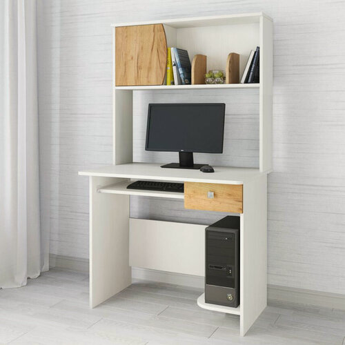 Изображение товара Стол компьютерный с полкой под системный блок, с ящиком и полкой