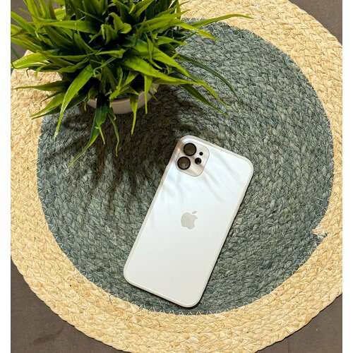 Чехол матовый AG Glass case Pearly White для IPhone 11 с функцией MagSafe