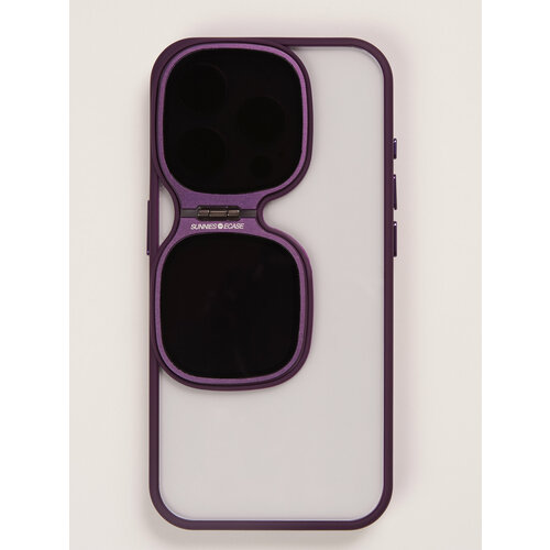 Чехол держатель-очки SheerForce Sunglasses для IPhone 15 Pro Max-Фиолетовый