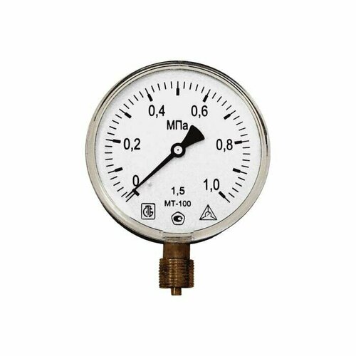 Манометр МТ-100 радиальный Дк100мм 0-1,0 МПа кл.1,5 М20х1,5 Багория